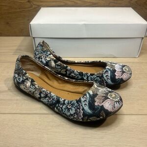 Lucky Brand Emmie Floral Flats Size 7 Ballet Flats